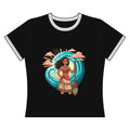 Moana-Inspired Ocean Warrior Ringer Tee