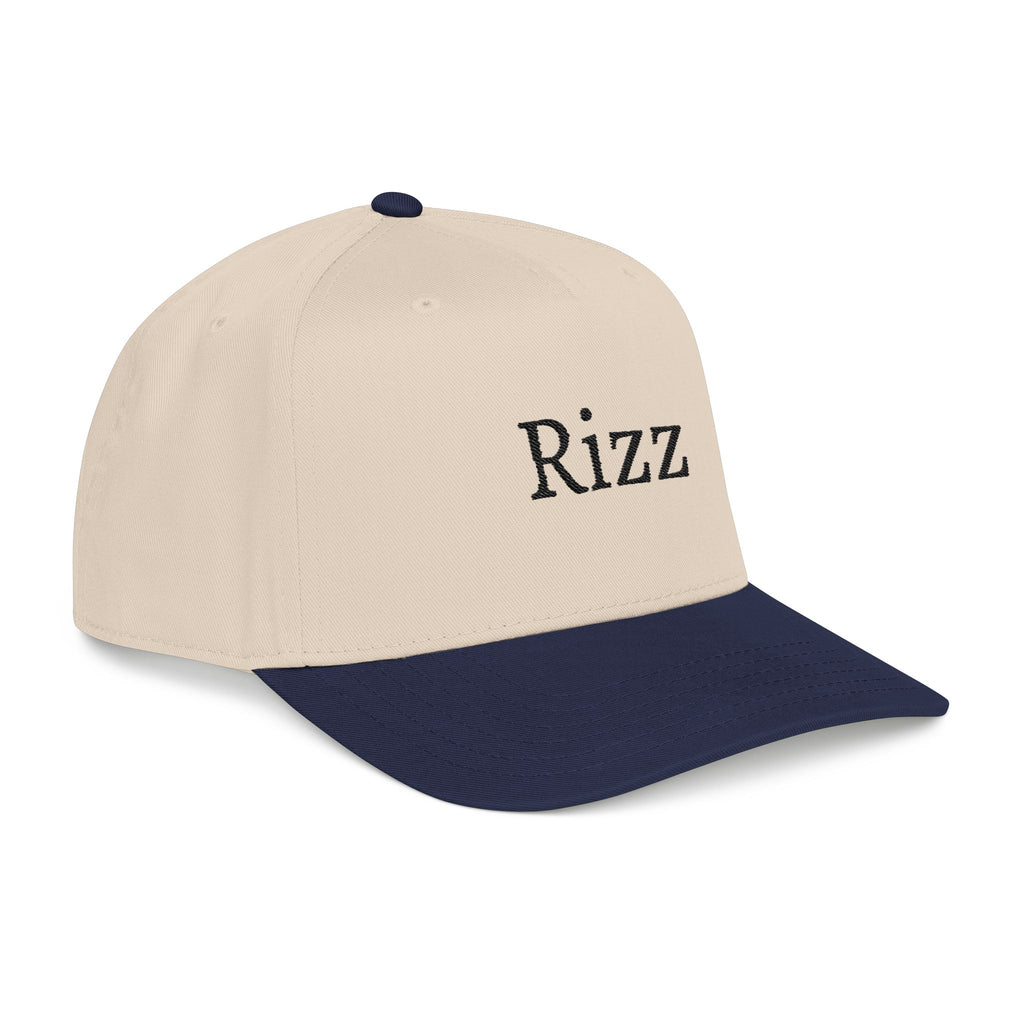 Rizz Embroidered Baseball Cap — Classic Two-Tone Personalized Hat