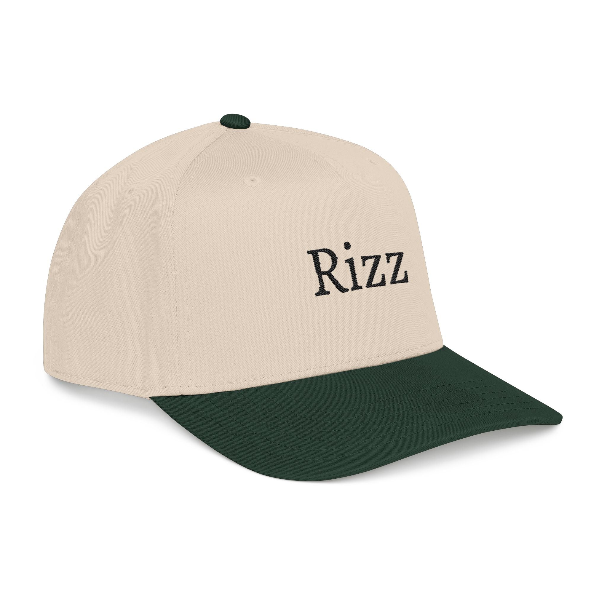 Rizz Embroidered Baseball Cap — Classic Two-Tone Personalized Hat
